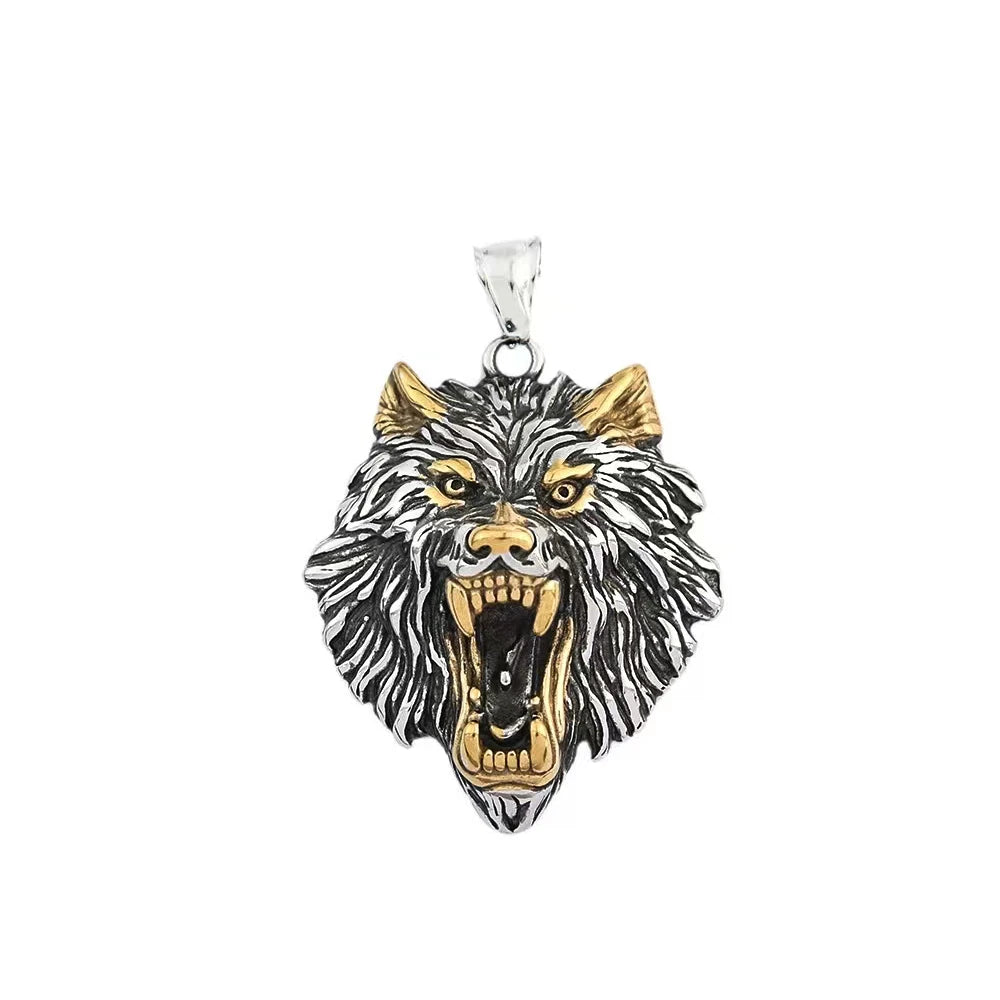PENDRA Odinwolf Nordic Wolf Pendant Necklace