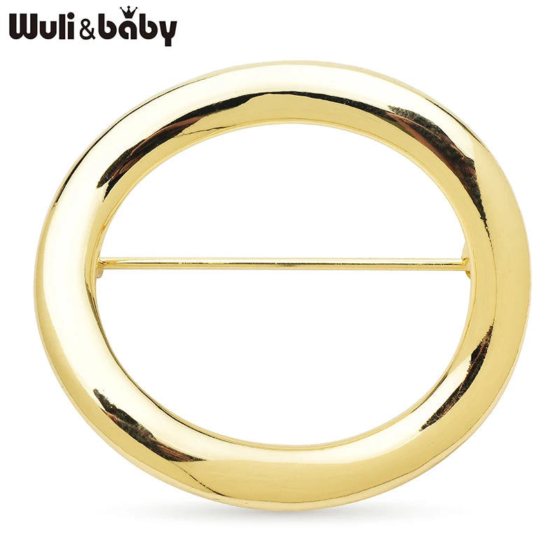 PENDRA Alloy Circle Brooch