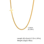 PENDRA Cross Square Box Pendant Necklace
