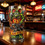 Rat Fink Beer Glass Cup Punk Rock Hot Rod Style Bar Party Drinkware Collection Ornaments