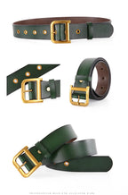 PENDRA Celeseva Leather D-Buckle Elegant Belt