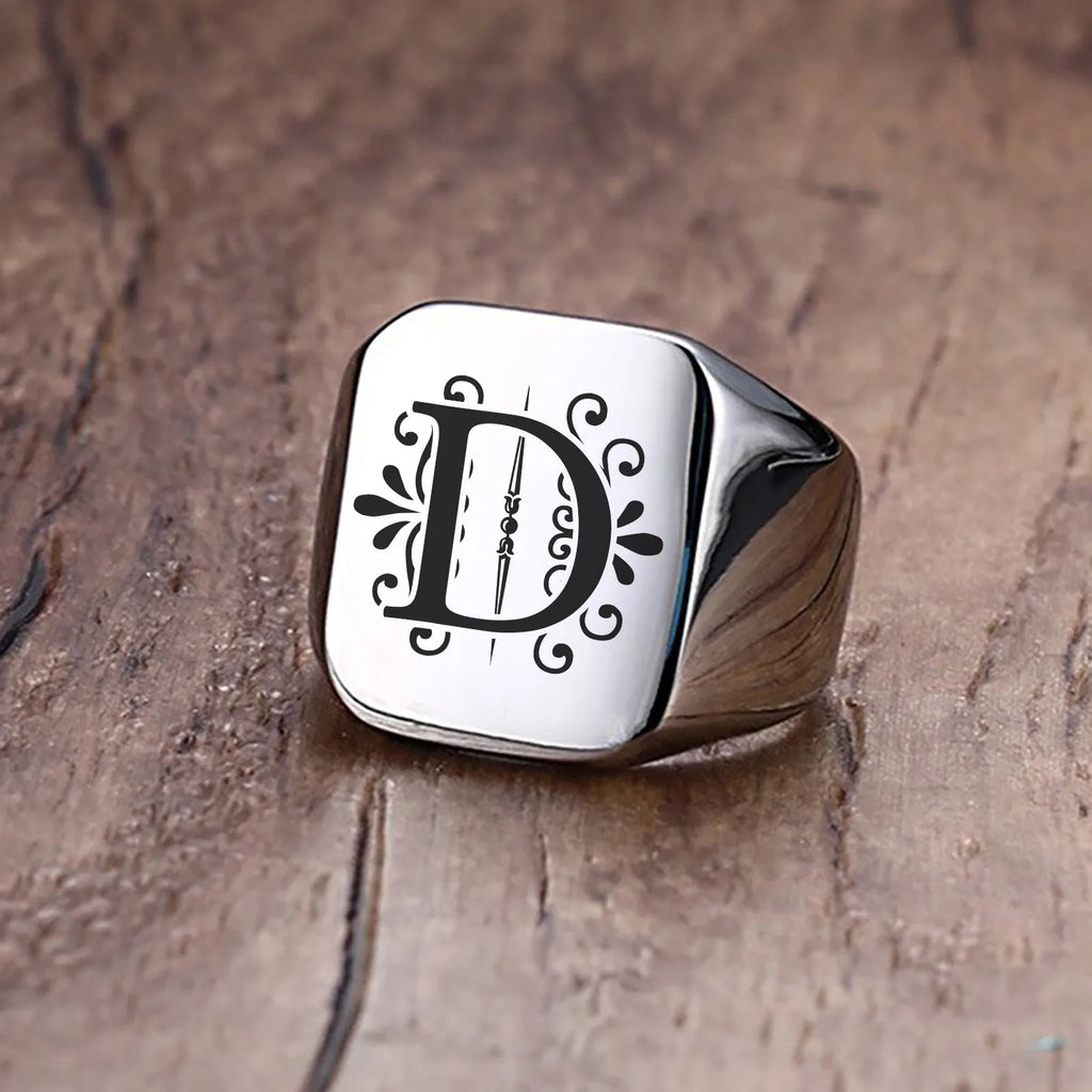 PENDRA Sigent Father's Day Steel Ring