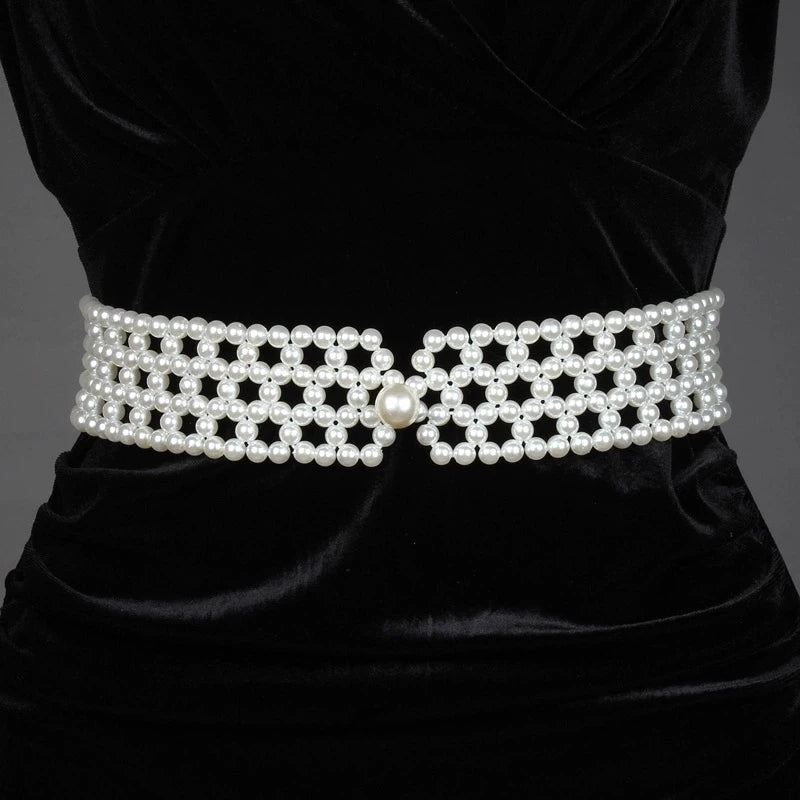 PENDRA Galaia Pearl Elegant Waist Chain Belt