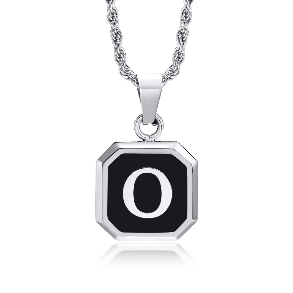PENDRA Square Twisted Pendant Necklace