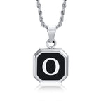 PENDRA Square Twisted Pendant Necklace