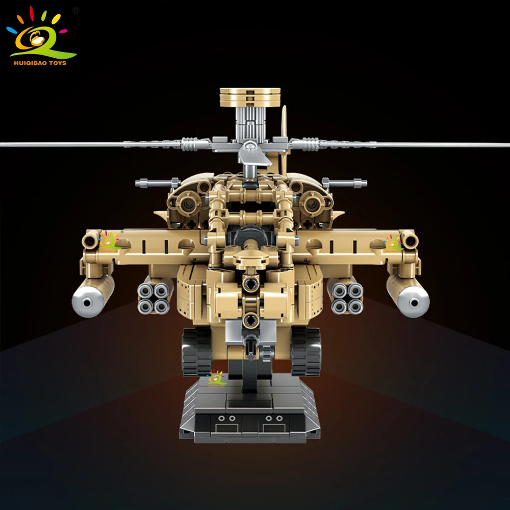 PENDRA Military Helicopter Army Building Set