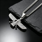 PENDRA Faravahar Eagle Pendant Necklace