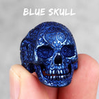 PENDRA Skull Bones Carving Steel Ring