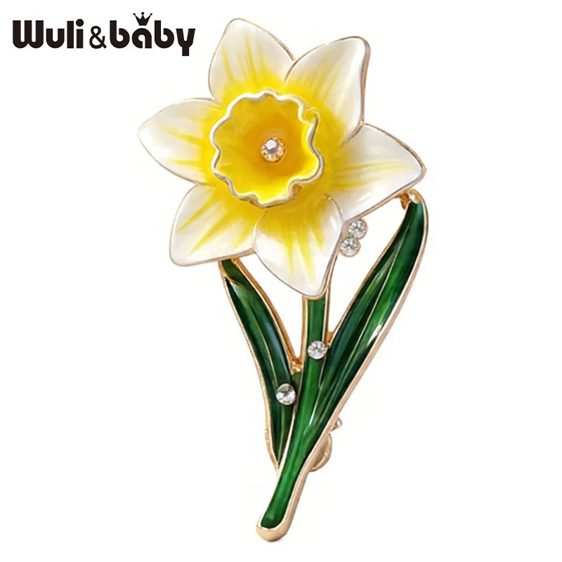 PENDRA Flora March Birthday Flower Brooch