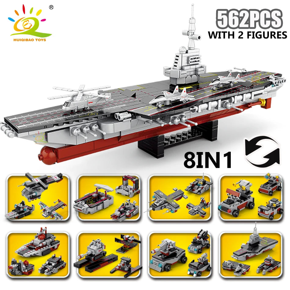 PENDRA 8in1 Military Ship Building Set