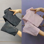 Lace hollowed out cropped pants women summer 2024 thin slim small foot Harlan pants loose and high waist versatile casual pants