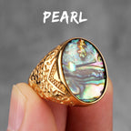 PENDRA Pearl Boyfriend Steel Ring
