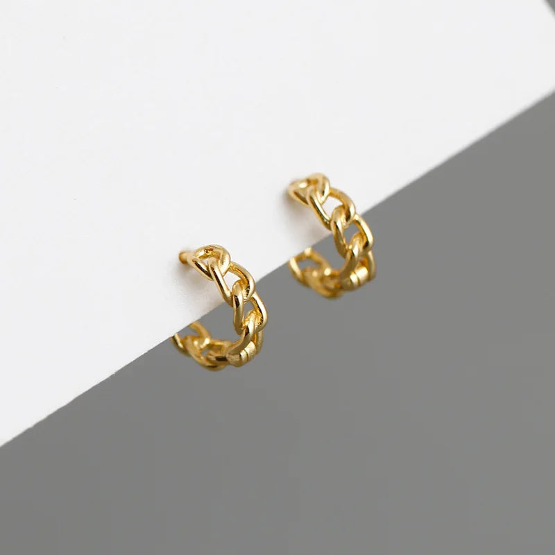 PENDRA Hoop Sterling Silver 4 Earrings