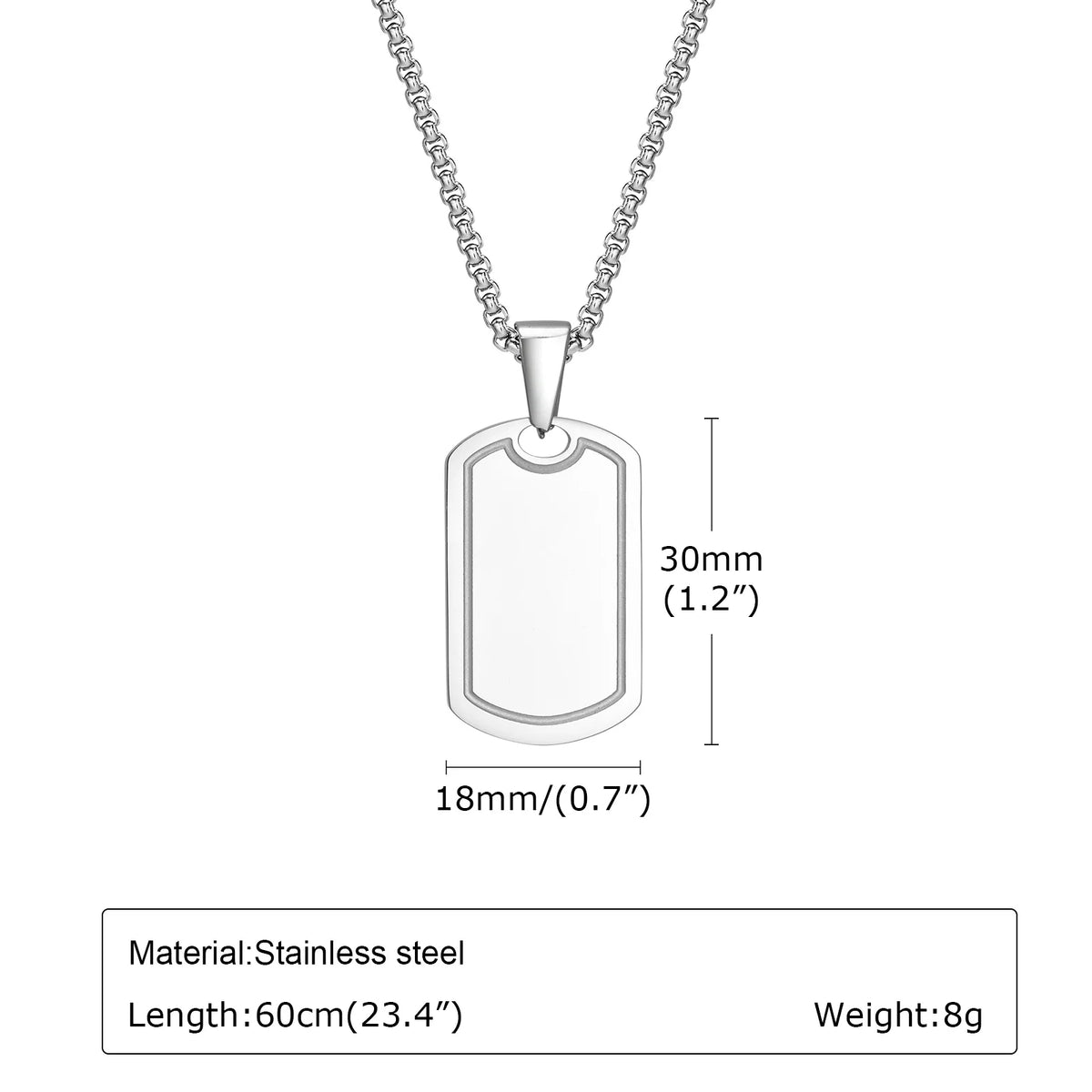 Mprainbow Stainless Steel Dog Tags Necklaces for Men Boys,Waterproof High Quality Pendant Necklaces,Stylish Jewelry Gift for Him