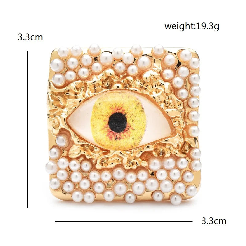 PENDRA Pearl Eye Brooch