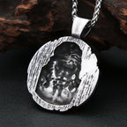 PENDRA Jesusround Christian Jesus Round Pendant