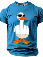 PENDRA Duck Print Loose Comfortable Short Sleeve T-Shirt
