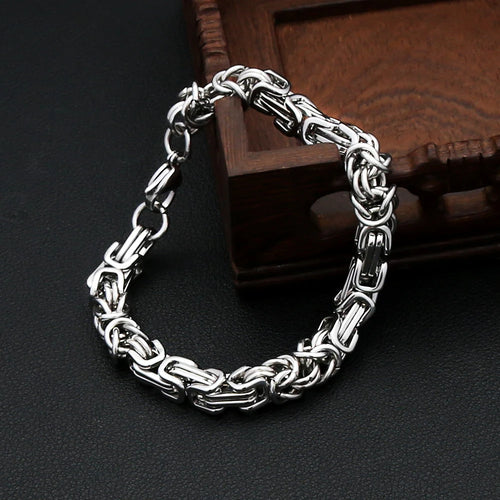 PENDRA Byzantium 8mm Stainless Steel Chain Bracelet