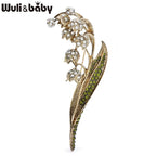 PENDRA Lilia Vintage Rhinestone Lily Flower Brooch