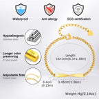 Simple Couple Bracelets for Women Men,Waterproof Stainless Steel Adjustable Mobius Bracelet,Anniversary Birthday Gift