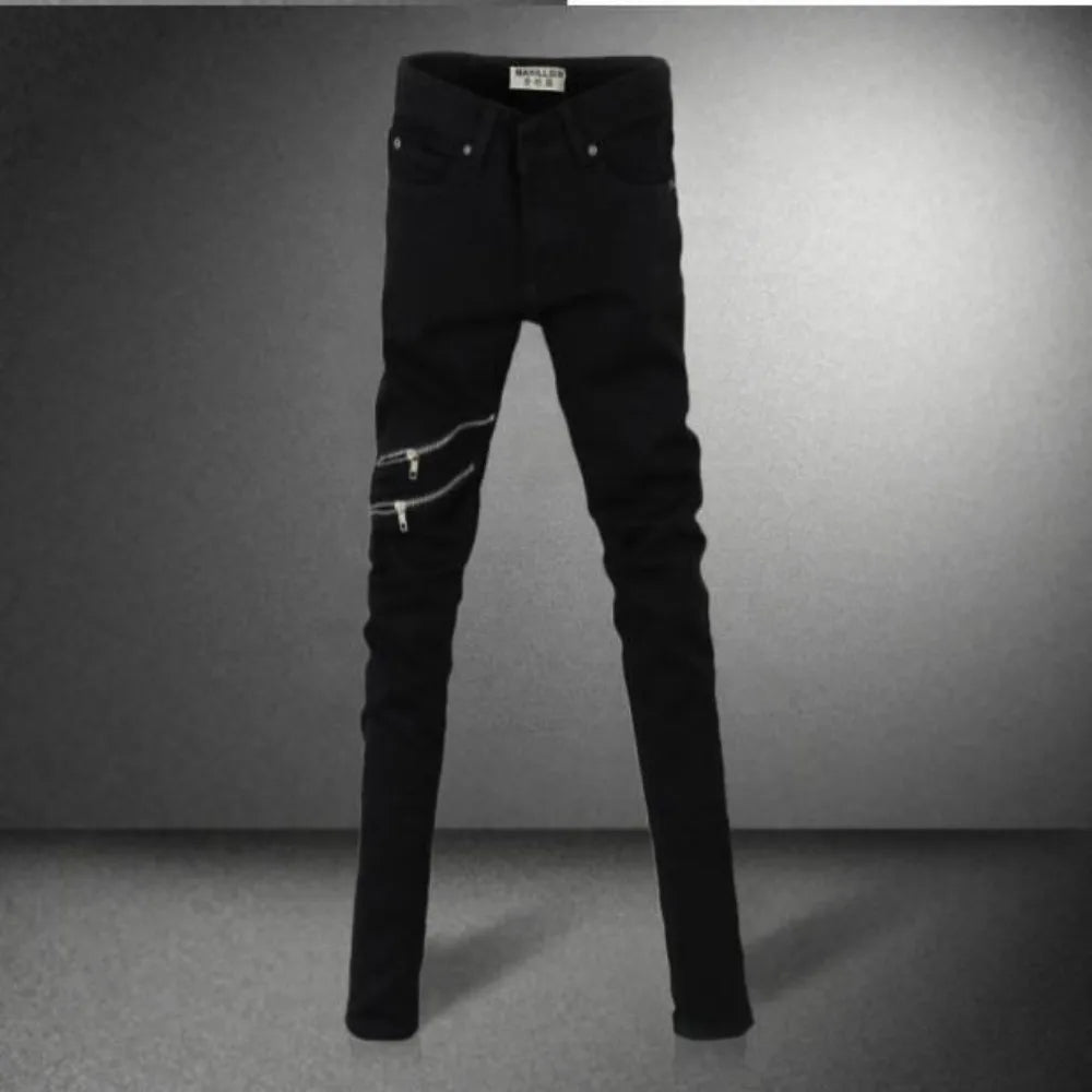 PENDRA Denim Zipper Pants