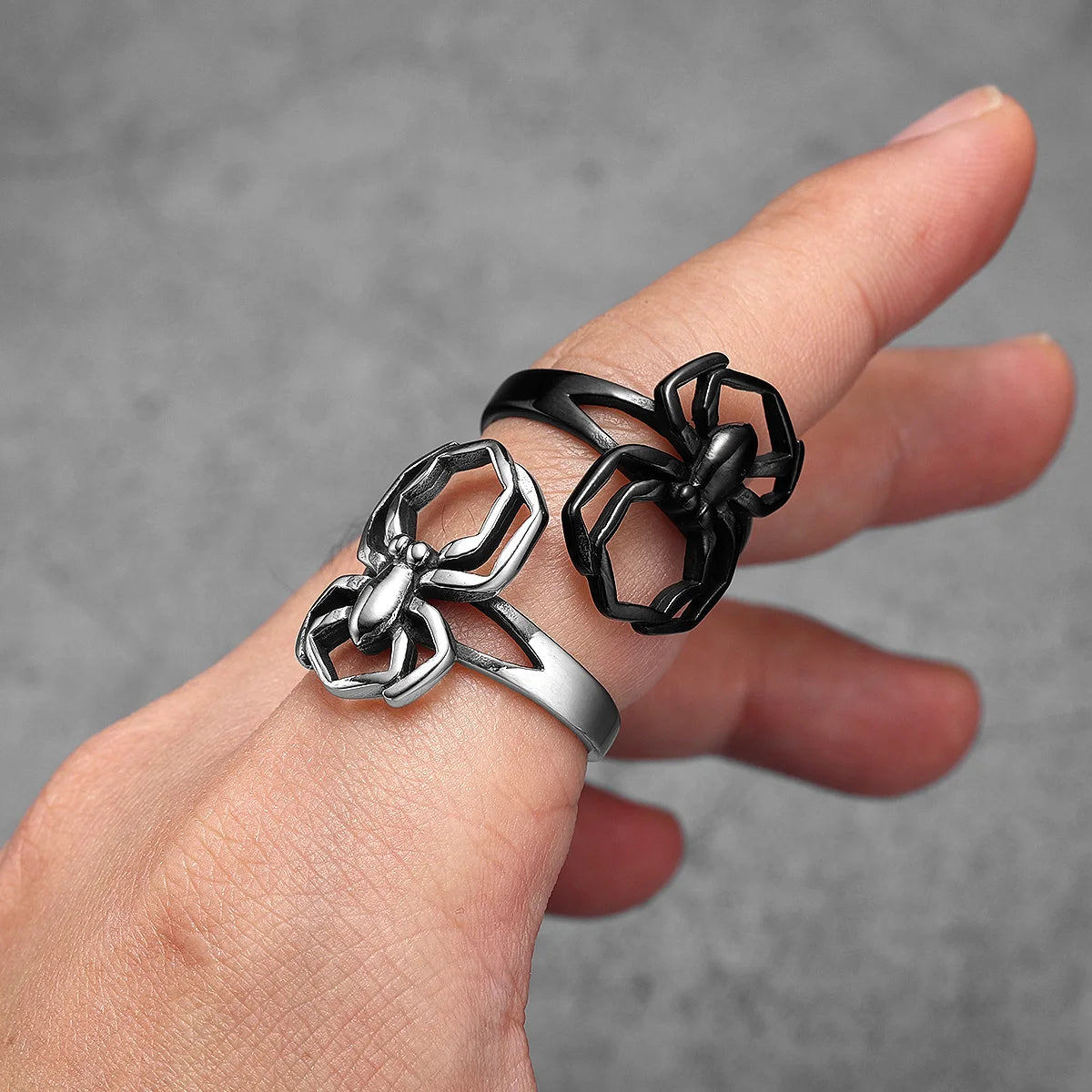 PENDRA Spider Stuff Steel Ring