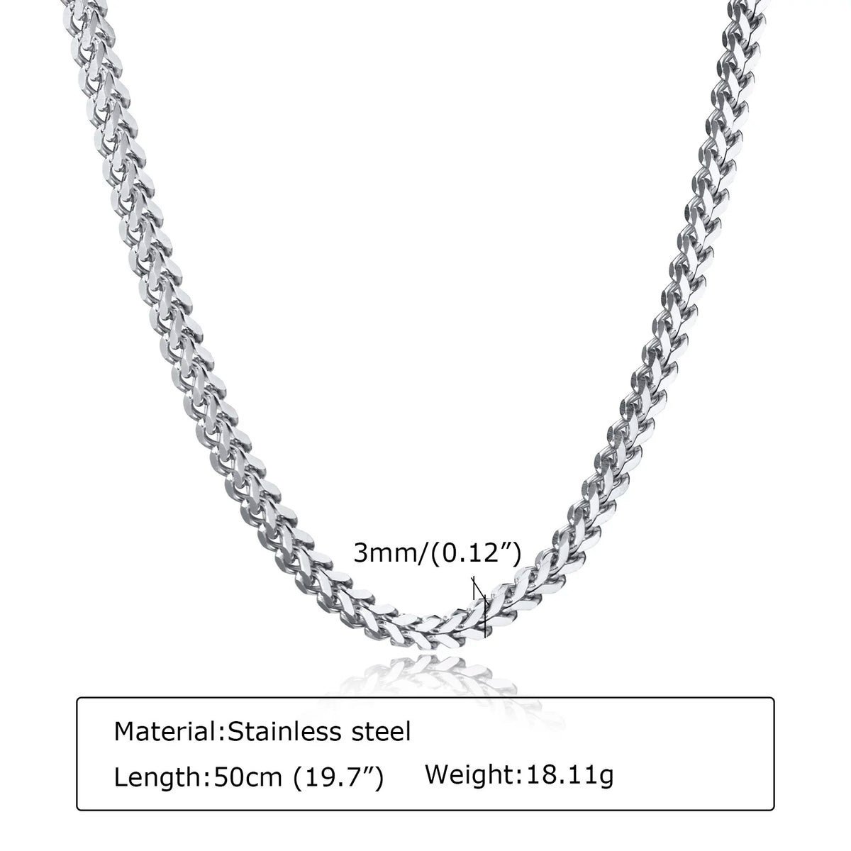 PENDRA Franco 3Mm Chain Necklace