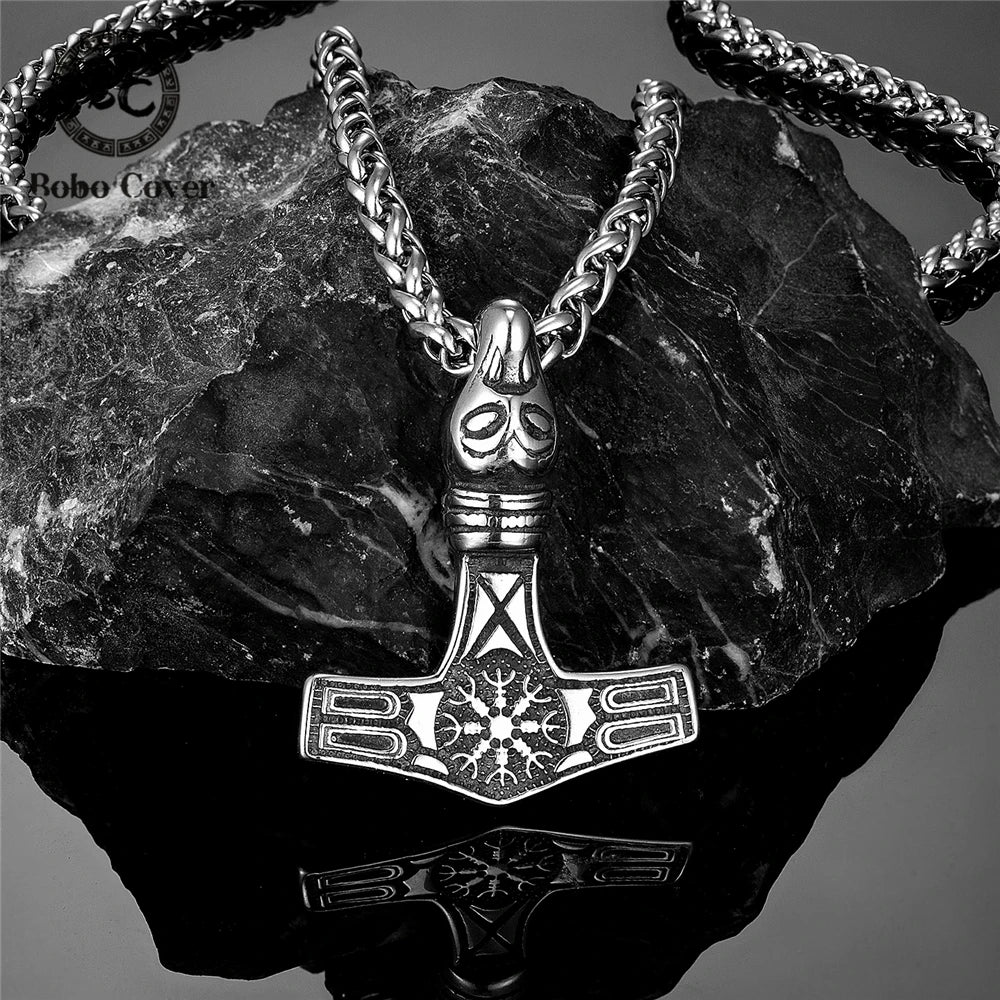 PENDRA Wolf Rune Norse Necklace