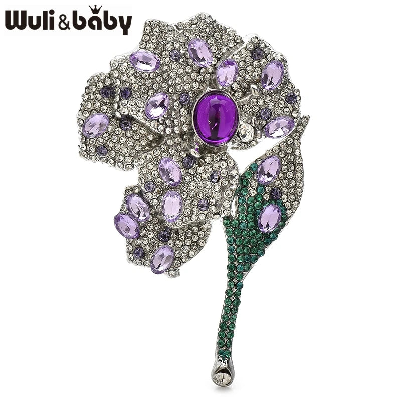 PENDRA Orchidelle Elegant Orchid Flower Brooch