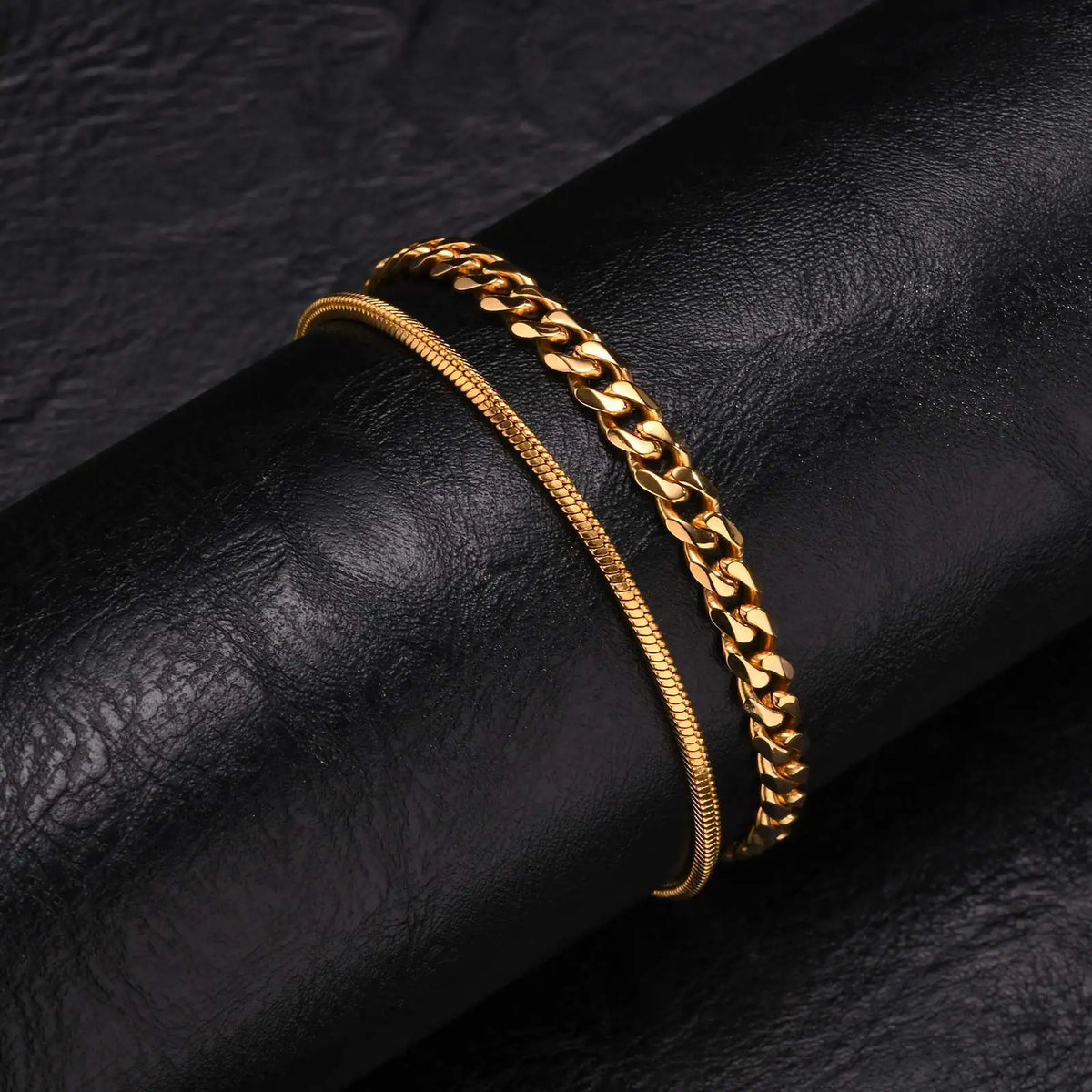 PENDRA Cuban Black Bracelet