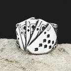 PENDRA Pokerluck Stainless Steel Lucky Poker Ring