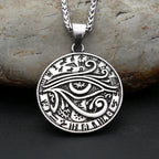 PENDRA Horus 316L Stainless Steel Eye of Horus Necklace