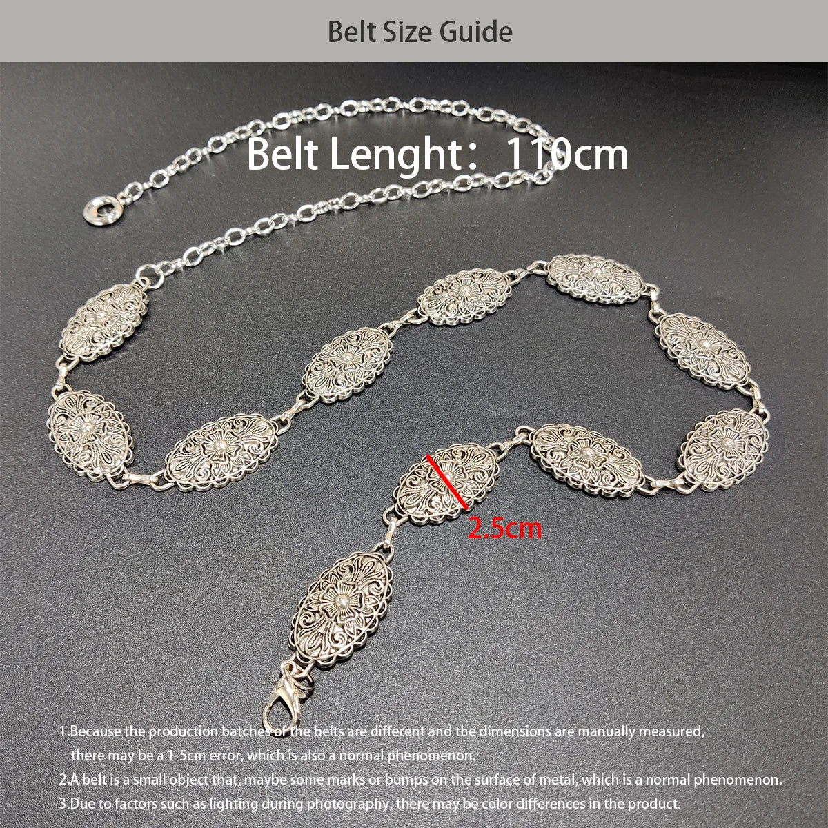 New Fashion Vintage Oval Craved Waist Chain for Women Retro Silver Chain Belt Female Body Jewelry Perfect Gift For Summer Beach
