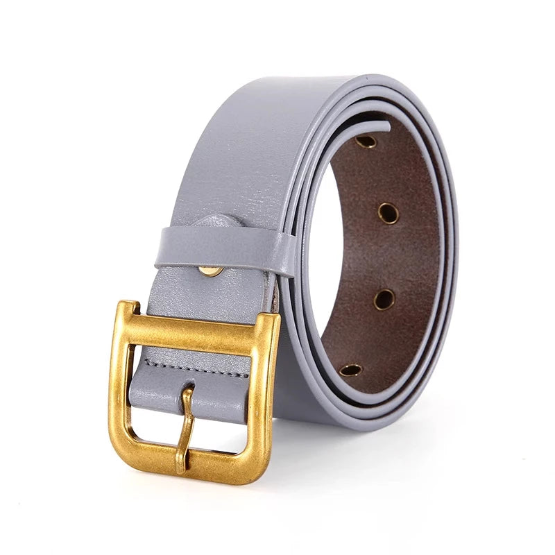 High-end luxury brands elegant Women's belt female D buckle designer belt for Women gothic Y2k leather belt for men for jeans