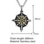PENDRA Rune Gold Norse Necklace