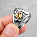 PENDRA Nordic Mythology Odin Steel Ring