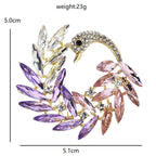 PENDRA Luxury Crystal Swan Brooch