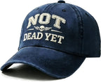 PENDRA Not Yet Embroidered Funny Vintage Cotton Dad Adjustable Baseball Cap