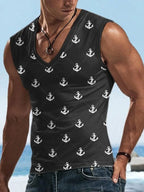 PENDRA Printed Sports Sleeveless T-Shirt