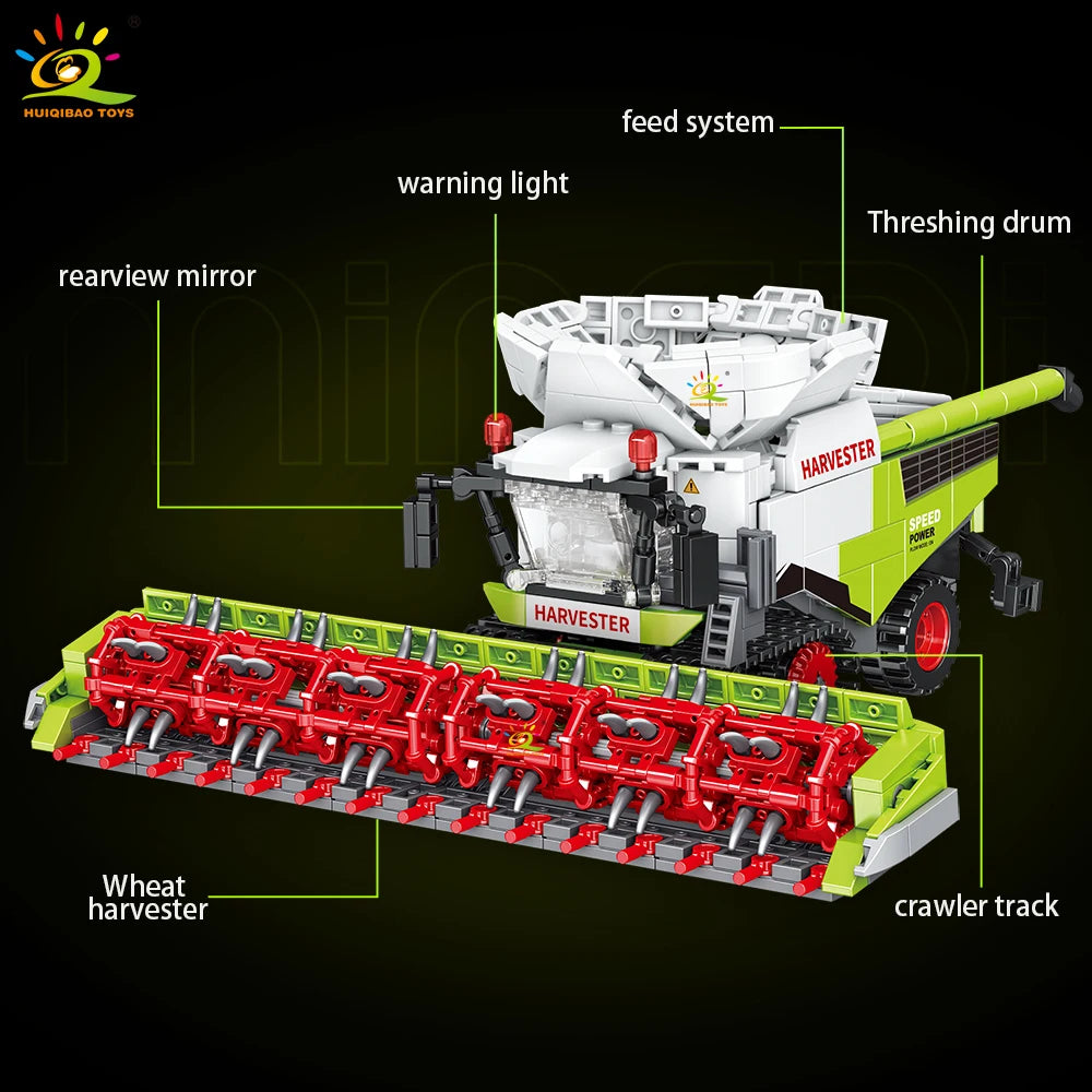 PENDRA Farmer Tractor Cultivator Building Set