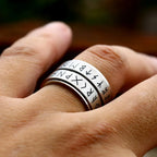PENDRA Runeduo Simple Double Viking Rune Ring