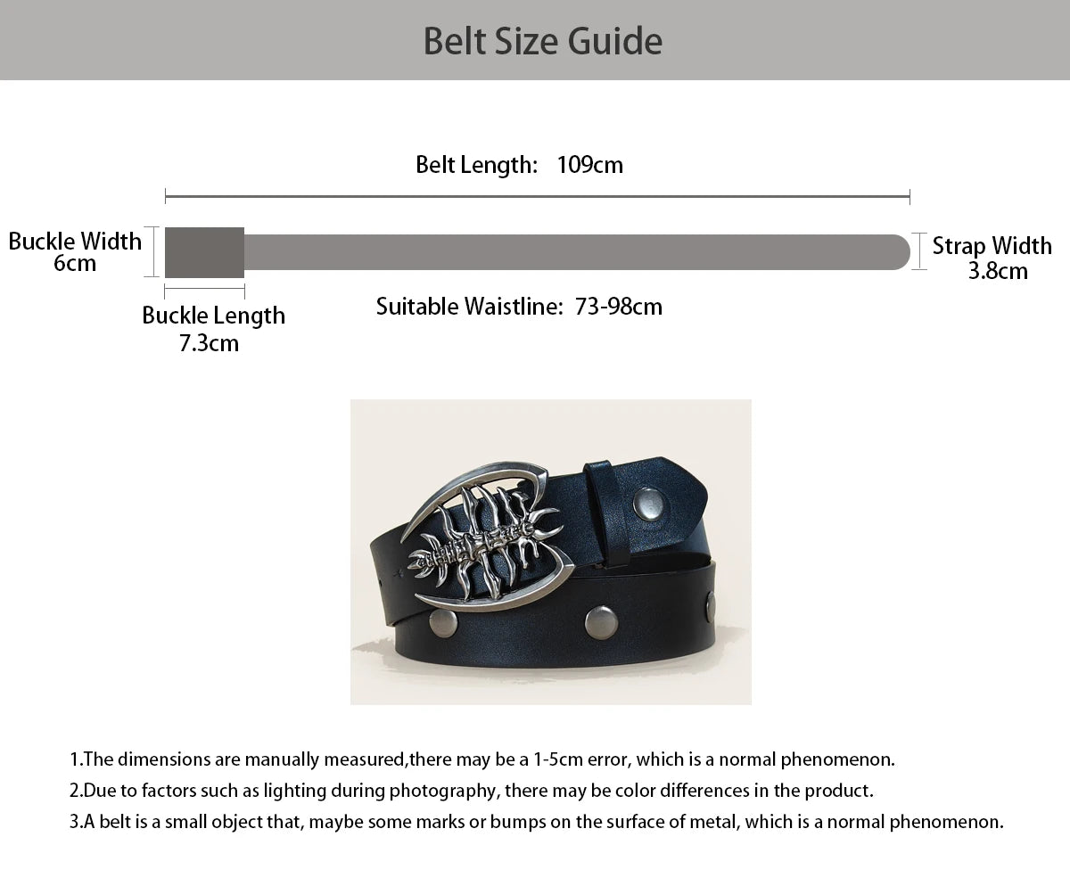 PENDRA Noraeva Skull Gothic Belt