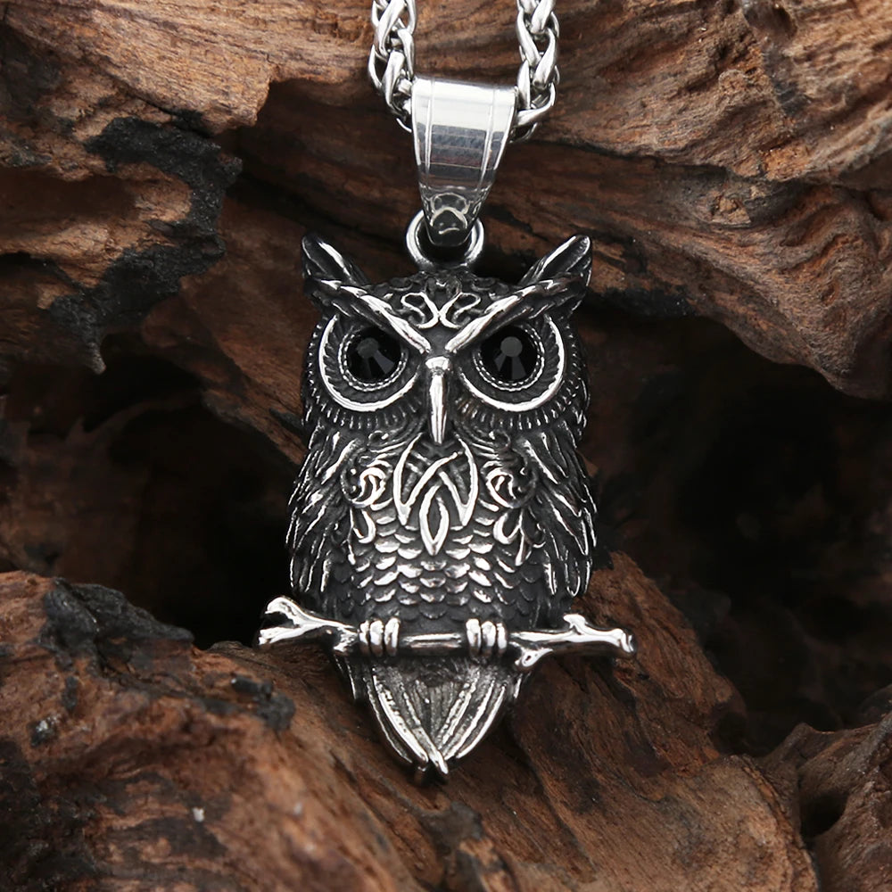 PENDRA Owlcrest Vintage Owl Pendant
