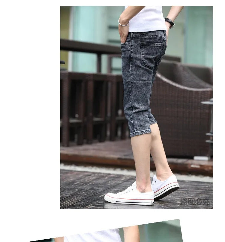 PENDRA Grey Slim Capric Jeans