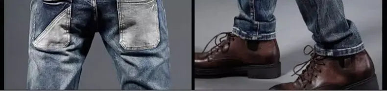 Spring Summer New Vintage Casual Slimming Straight-Leg Pants Washed Loose Micro-Cone Workwear Jeans for Men Man Clothes