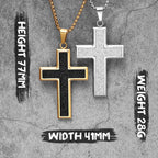 PENDRA Shining Cross Steel Necklace