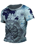 PENDRA Printed Sports Ship T-Shirt