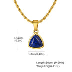 PENDRA Oval Stone Pendant Necklace