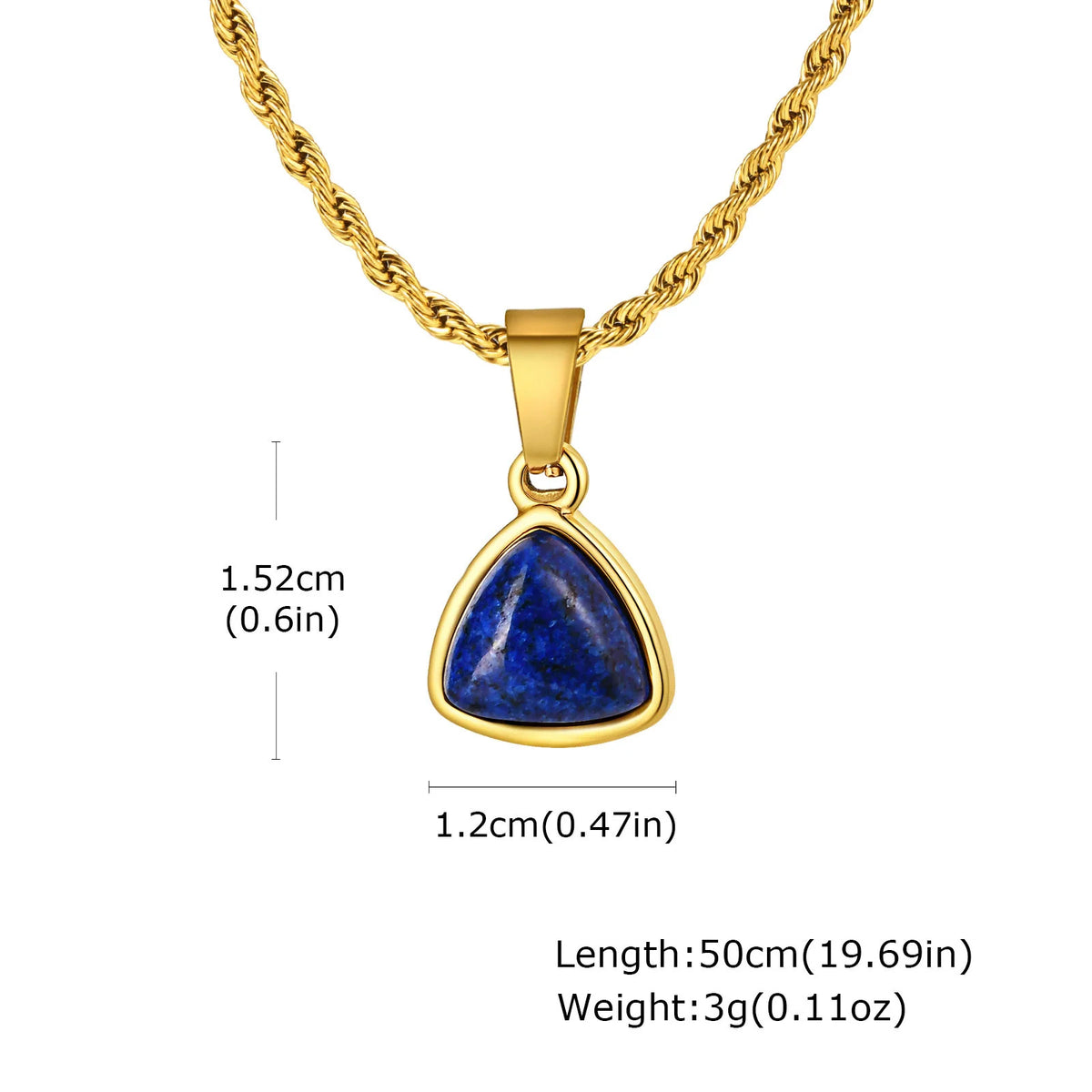 PENDRA Oval Stone Pendant Necklace