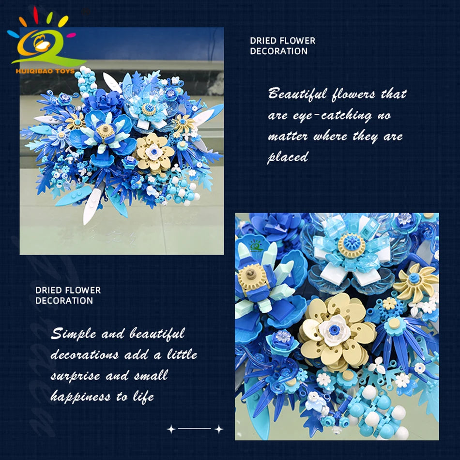 PENDRA Flores Bouquet Floral Building Set